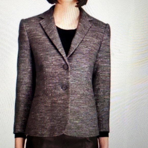 THEORY Tweed Wool Blend Kiersten K Strategy Blazer, Size 6 - Picture 2 of 13